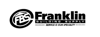 FBS FRANKLIN BUILDING SUPPLY SERVICE IS OUR SPECIALTY