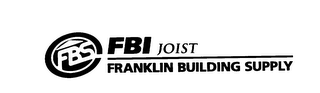 FBS FBI JOIST FRANKLIN BUILDING SUPPLY