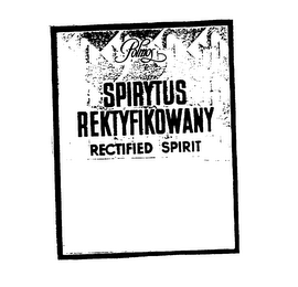 SPIRYTUS REKTYFIKOWANY RECTIFIEDSPIRIT