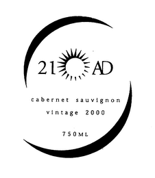 21 AD CABERNET SAUVIGNON VINTAGE 2000 750 ML