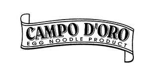 CAMPO D'ORO EGG NOODLE PRODUCT