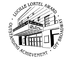 LUCILLE LORTEL AWARD OUTSTANDING ACHIEVEMENT OFF BROADWAY LUCILLE LORTEL NY'S FOREMOST OFF-BROADWAY THEATER