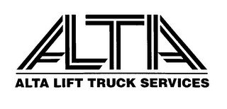 ALTA LIFT TRUCK SERVICES