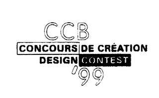 CCB CONCOURS DE CREATION DESIGN CONTEST '99