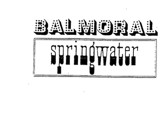 BALMORAL SPRINGWATER