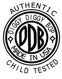 DDB DIGGY DIGGY BOP MADE IN USA AUTHENTIC CHILD TESTED