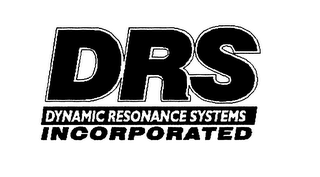 DRS DYNAMIC RESONANCE SYSTEMS INCORPORATED