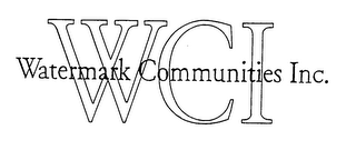 WCI WATERMARK COMMUNITIES, INC. AND DESIGN