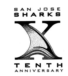 SAN JOSE SHARKS X TENTH ANNIVERSARY