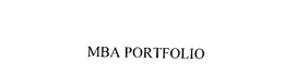 MBA PORTFOLIO