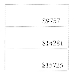 $9757 $14281 $15725