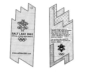 SALT LAKE 2002 OFFICIAL LICENSED MERCHANDISE WWW.SALTLAKE2002.COM