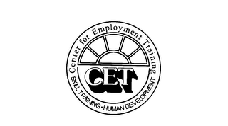 CET CENTER FOR EMPLOYMENT TRAINING SKILL TRAINING*HUMAN DEVELOPMENT