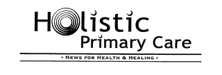 HOLISTIC PRIMARY CARE NEWS FOR HEALTH &HEALING