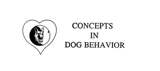 CONCEPTS IN DOG BEHAVIOR