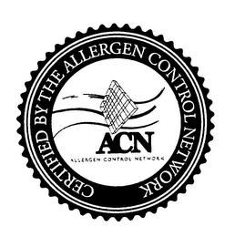 CERTIFIED BY THE ALLERGEN CONTROL NETWORK ACN ALLERGEN CONTROL NETWORK