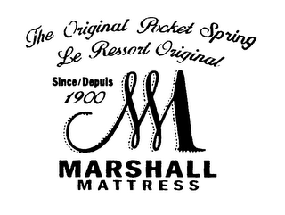 THE ORIGINAL POCKET SPRING MARSHALL MATTRESS