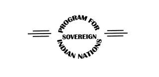 PROGRAM FOR SOVEREIGN INDIAN NATIONS