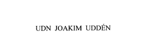 UDN JOAKIM UDDEN