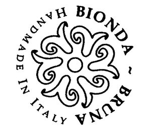 BIONDA BRUNA HANDMADE IN ITALY WWW.BIONDA-BRUNA.COM