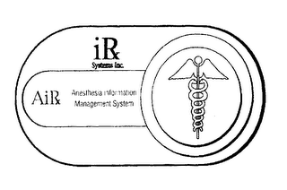 IRX SYSTEMS INC. AIRX ANESTHESIA INFORMATION MANAGEMENT SYSTEM