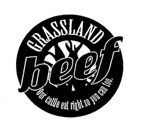 GRASSLAND BEEF OUR CATTLE EAT RIGHT SO YOU CAN TOO.