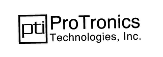 PTI PROTRONICS TECHNOLOGIES INC, INC.