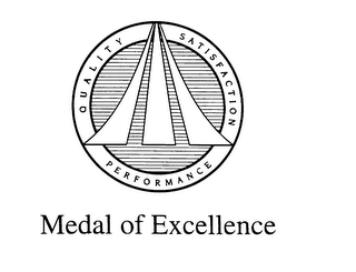MEDAL OF EXCELLENCE QUALITY SATISFACTION PERFORMANCE