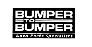 BUMPER TO BUMPER AUTO PARTS SPECIALISTS