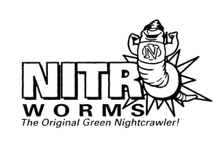 NITRO WORMS THE ORIGINAL GREEN NIGHTCRAWLER!