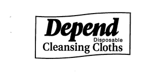 DEPEND DISPOSABLE CLEANSING CLOTHS