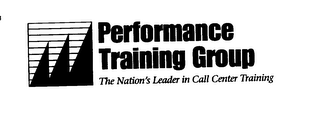 PERFORMANCE TRAINING GROUP THE NATIONS LEADER IN CALL CENTER TRAINING