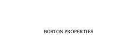BOSTON PROPERTIES LIMITED PARTNERSHIP