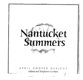 NANTUCKET SUMMERS APRIL COOPER DESIGNS ADDRESS AND TELEPHONE NUMBERS