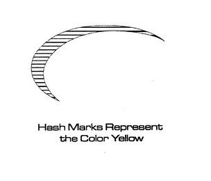 HASH MARKS REPRESENT THE COLOR YELLOW