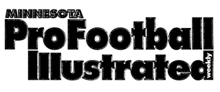 MINNESOTA PROFOOTBALL ILLUSTRATED WEEKLY