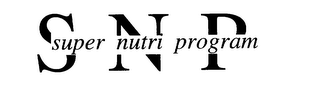 SNP SUPER NUTRI PROGRAM