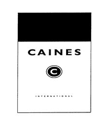 CAINES C INTERNATIONAL