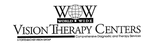 WOW WORLD WIDE VISION THERAPY CENTERS COMPREHENSIVE DIAGNOSTIC AND THERAPY SERVICES A FORTENBACHER VISION GROUP