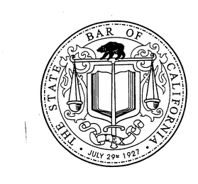 THE STATE BAR OF CALIFORNIA LEX JULY 29TH 1927