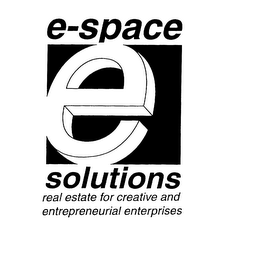 E-SPACE SOLUTIONS REAL ESTATE FOR CREATIVE AND ENTREPRENEURIAL ENTERPRISES