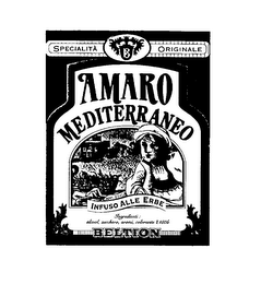 SPECIALITA ORIGINALE AMARO MEDITERRANEO INFUSO ALLE ERBE BELTION