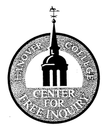 HANOVER COLLEGE CENTER FOR FREE INQUIRY