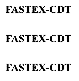 FASTEX-CDT FASTEX-CDT FASTEX-CDT