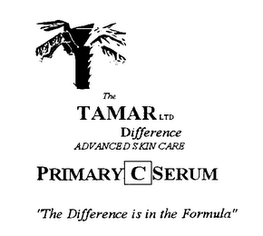 THE TAMAR LTD DIFFERENCE ADVANCED SKIN CARE "THE DIFFERENCE IS IN THE FORMULA"