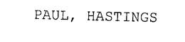 PAUL, HASTINGS