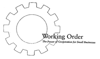 WORKING ORDER THE POWER OF COOPERATION FOR SMALL BUSINESSES