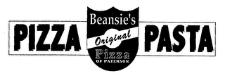 PIZZA PASTA BEANIE'S ORIGINAL PIZZA OF PATIBSON