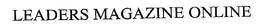 LEADERS MAGAZINE ONLINE