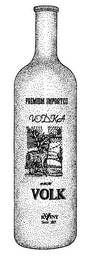 VOLK VODKA PREMIUM IMPORTED KVINT SINCE 1897